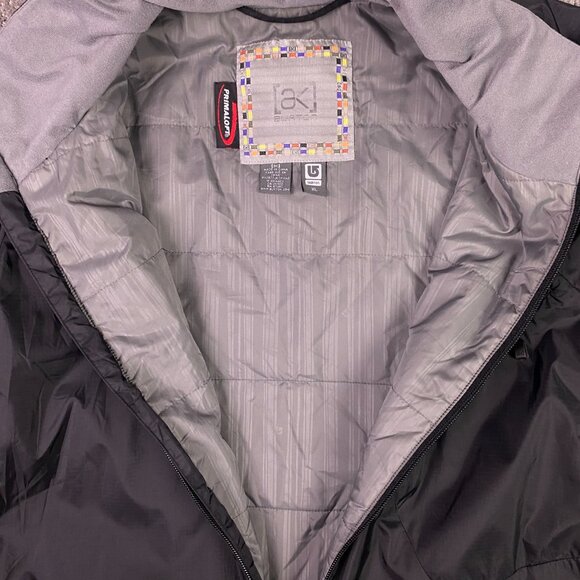 Burton AK Insulator Jacket Windbreaker XL Unisex Black Primaloft Full Zip Nylon - Picture 9 of 16
